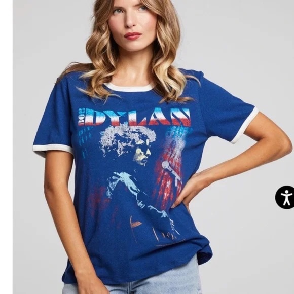 CHASER BOB DYLAN STARS & STRIPES PRAIANO TEE S - Picture 1 of 6